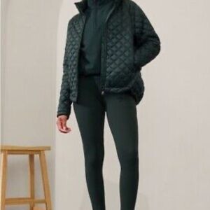 Athleta Whisper Featherless Jacket in Cypress Green